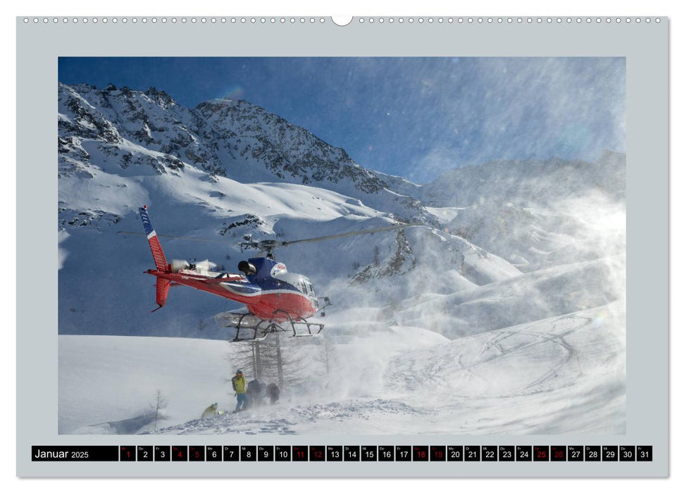 Heliskiing (CALVENDO Premium Wandkalender 2025)