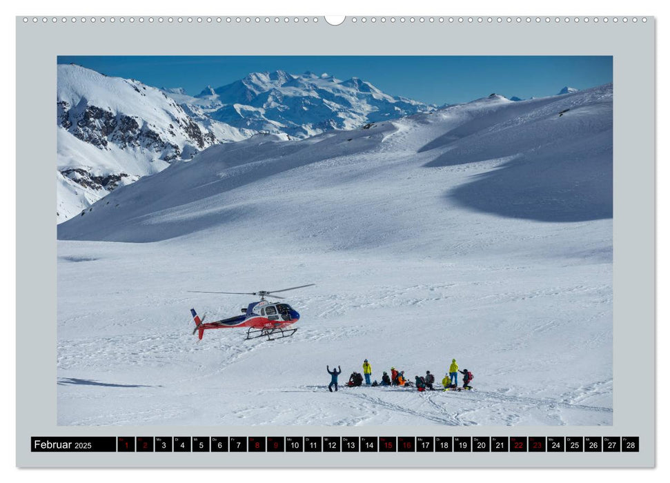 Heliskiing (CALVENDO Premium Wandkalender 2025)