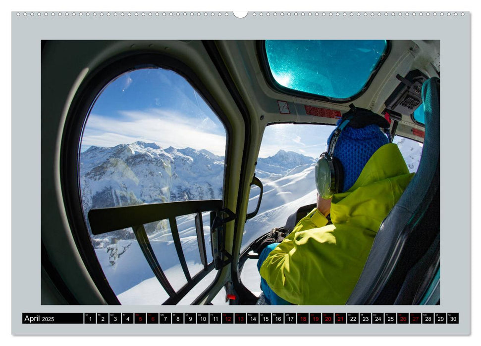 Heliskiing (CALVENDO Premium Wandkalender 2025)