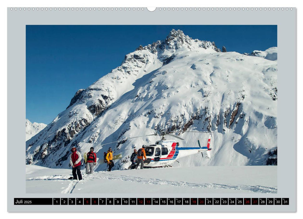 Heliskiing (CALVENDO Premium Wandkalender 2025)