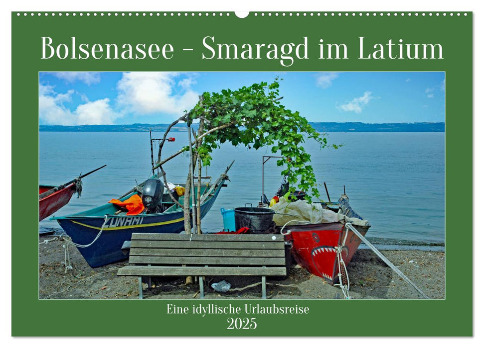 Bolsenasee Smaragd im Latium (CALVENDO Wandkalender 2025)