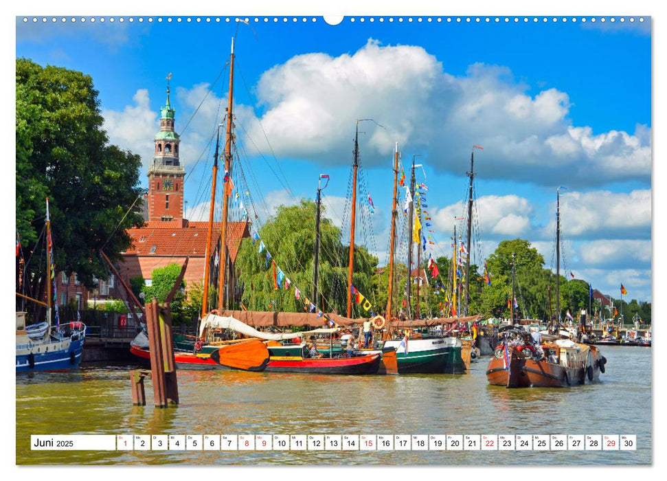 Leer - Perle Ostfrieslands (CALVENDO Premium Wandkalender 2025)