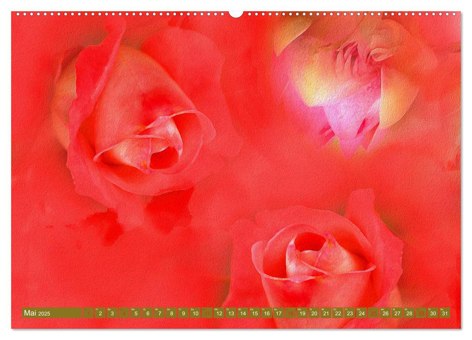 Meditation-Blumenzauber (CALVENDO Premium Wandkalender 2025)