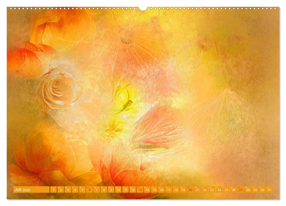 Meditation-Blumenzauber (CALVENDO Premium Wandkalender 2025)