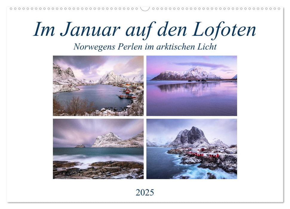 Im Januar auf den Lofoten (CALVENDO Wandkalender 2025)