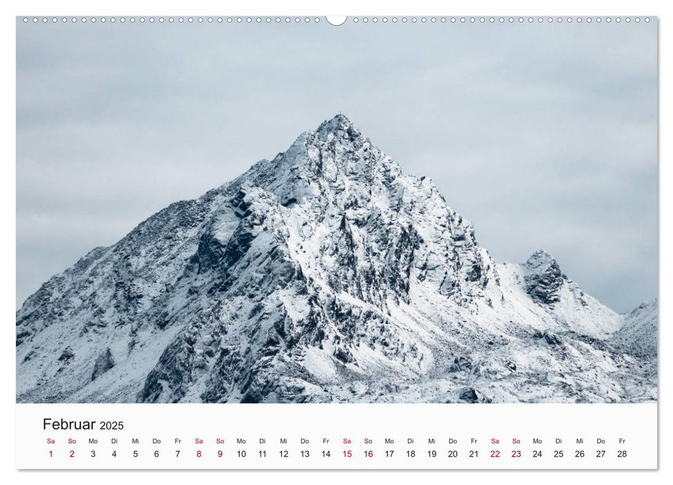 Einzigartige Berggipfel (CALVENDO Premium Wandkalender 2025)