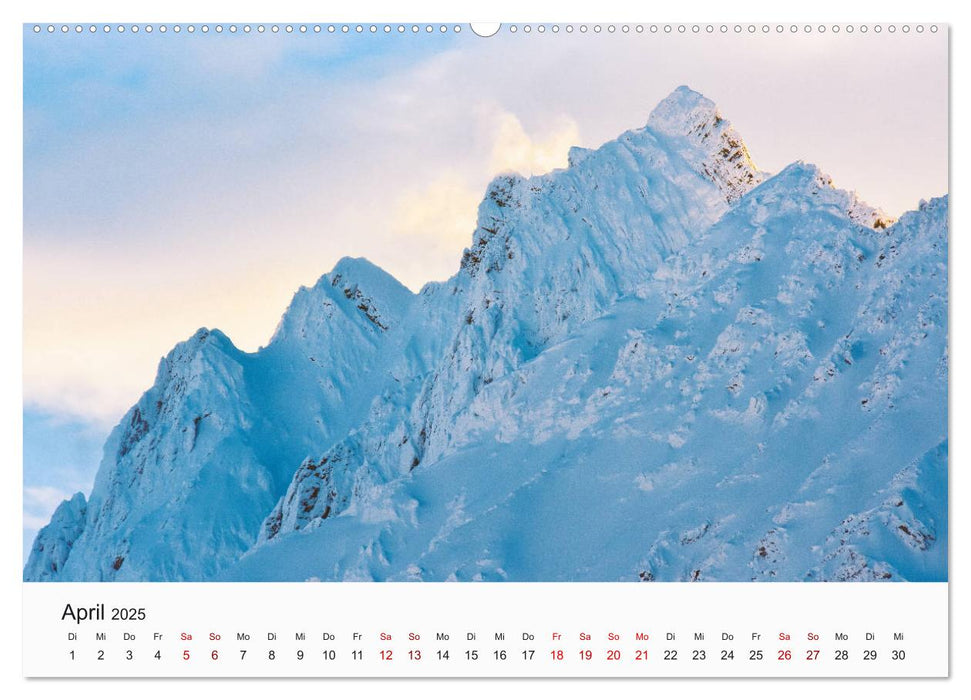 Einzigartige Berggipfel (CALVENDO Premium Wandkalender 2025)