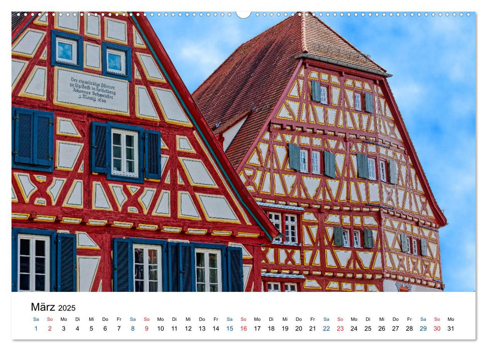 Ladenburg - Spätmittelalter am Neckar (CALVENDO Premium Wandkalender 2025)