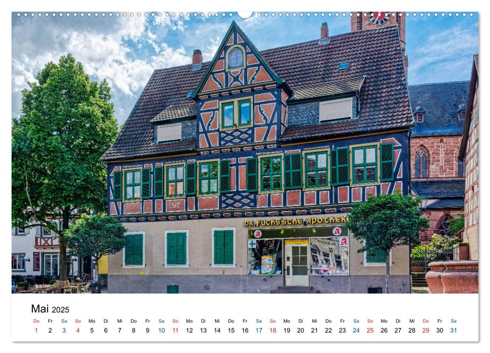 Ladenburg - Spätmittelalter am Neckar (CALVENDO Premium Wandkalender 2025)