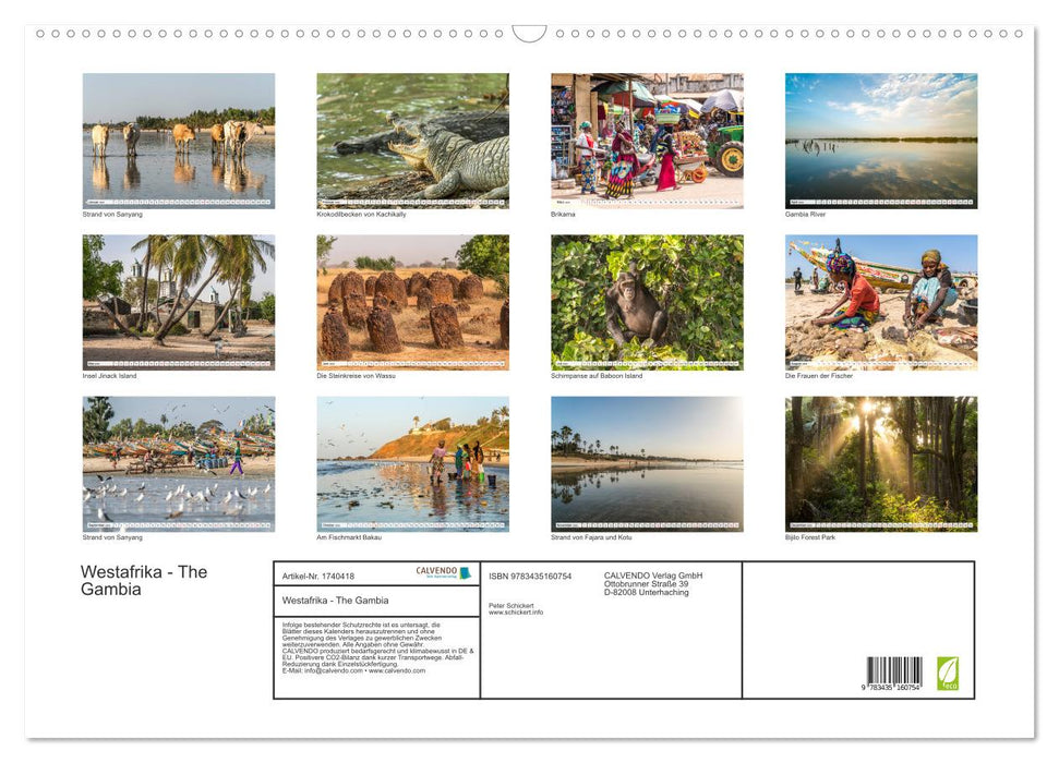 Westafrika - The Gambia (CALVENDO Wandkalender 2025)