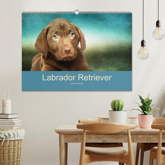 Labrador Retriever unsere Freunde (CALVENDO Wandkalender 2025)