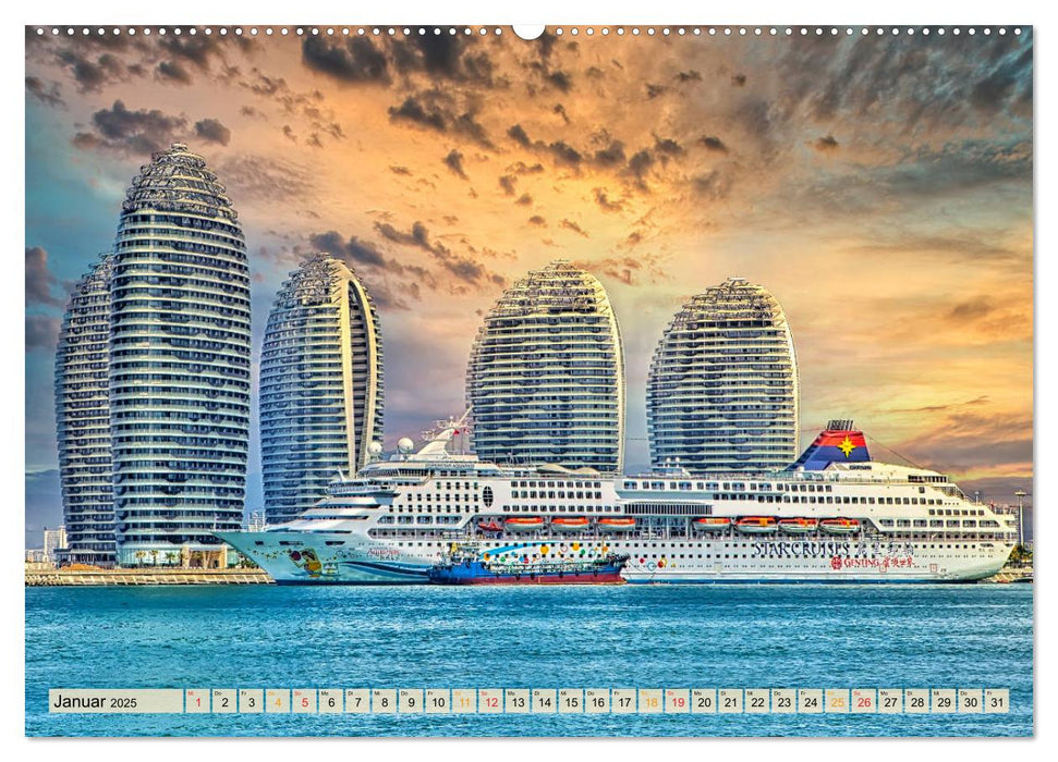 Maritime Welten (CALVENDO Premium Wandkalender 2025)