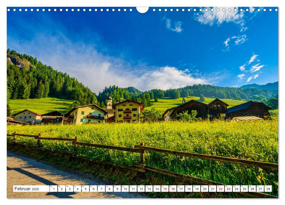 ALPENPÄSSE Österreich - Schweiz - Italien (CALVENDO Wandkalender 2025)