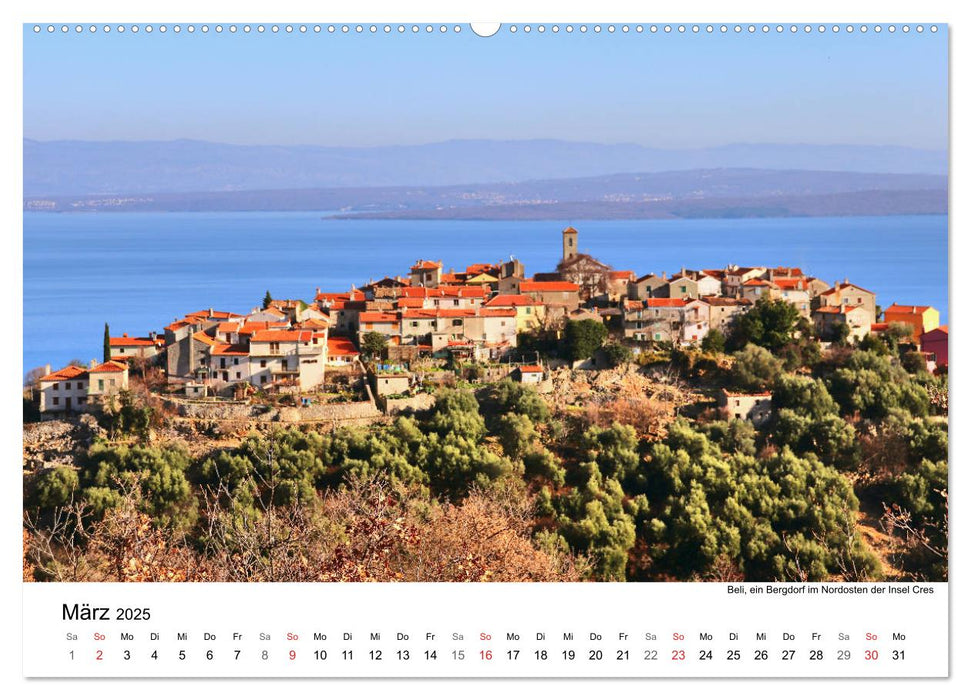 Kroatiens Inselzauber, Cres (CALVENDO Premium Wandkalender 2025)