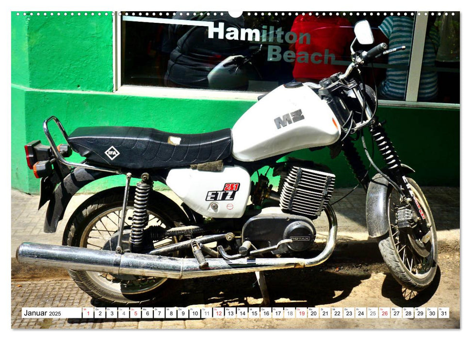 MZ ETZ 251 - Letztes Motorrad der DDR (CALVENDO Premium Wandkalender 2025)