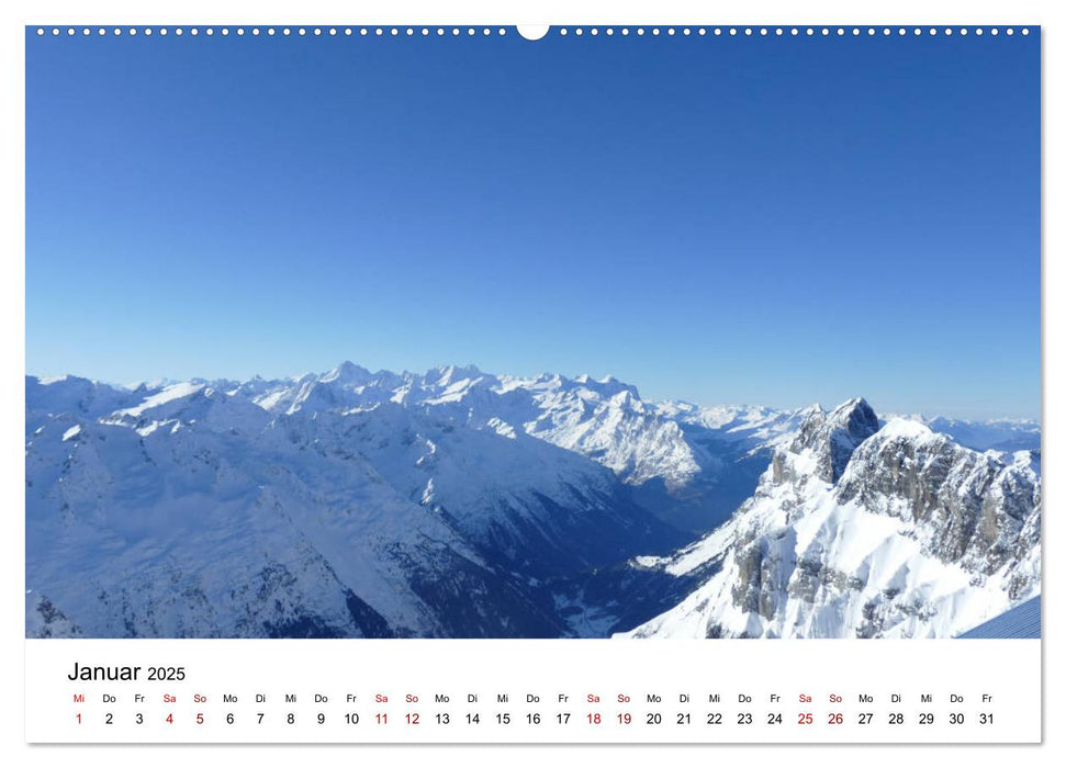 Wunderschöne Landschaften in den Alpen (CALVENDO Premium Wandkalender 2025)