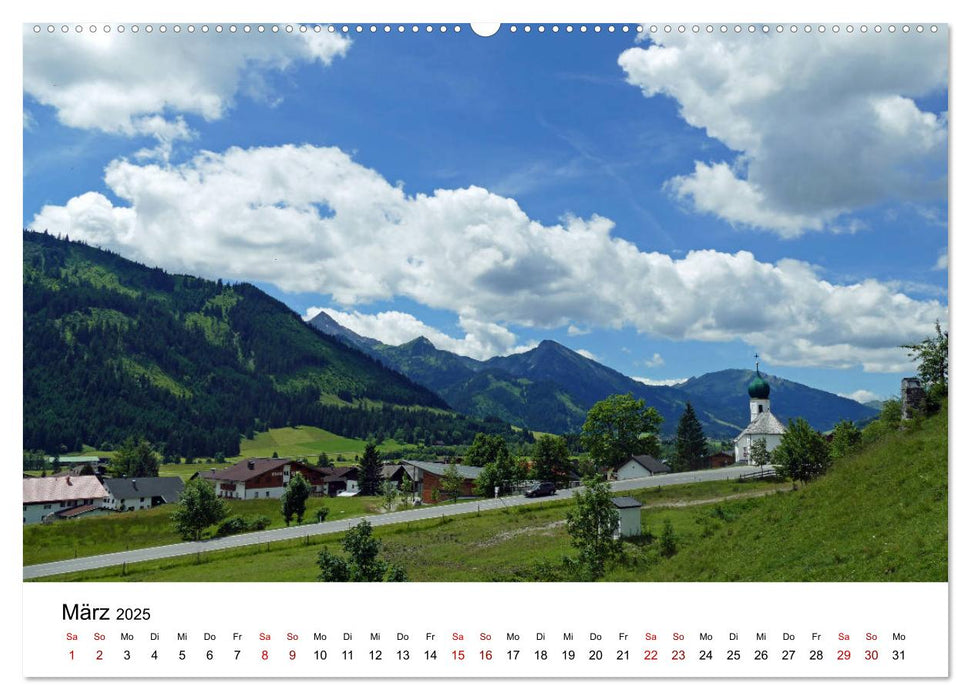 Wunderschöne Landschaften in den Alpen (CALVENDO Premium Wandkalender 2025)