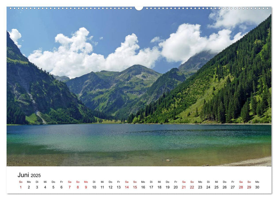 Wunderschöne Landschaften in den Alpen (CALVENDO Premium Wandkalender 2025)