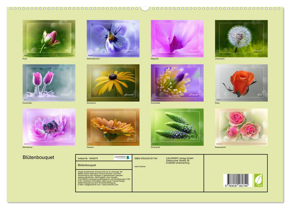 Blütenbouquet (CALVENDO Premium Wandkalender 2025)