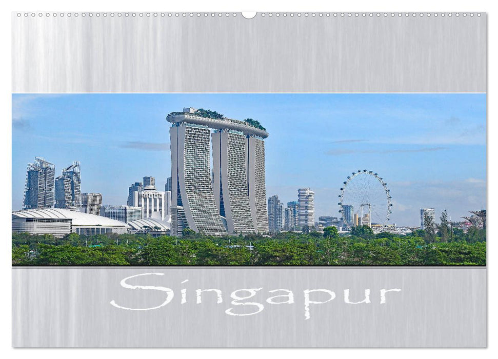 Singapur - Panoramablick (CALVENDO Premium Wandkalender 2025)