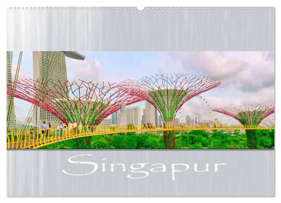 Singapur - Panoramablick (CALVENDO Premium Wandkalender 2025)