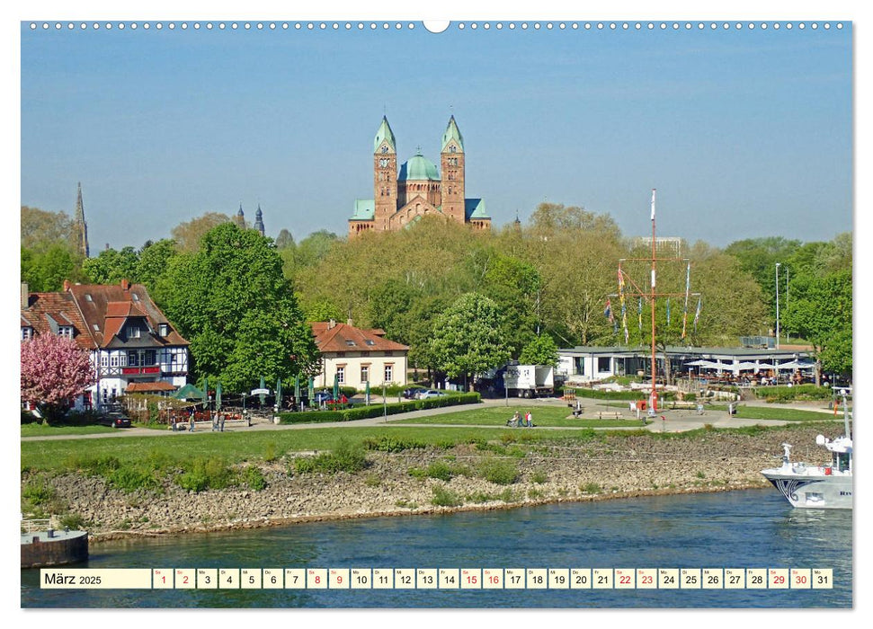 Sehenswertes Speyer - Kaiserdomstadt am Rhein (CALVENDO Premium Wandkalender 2025)