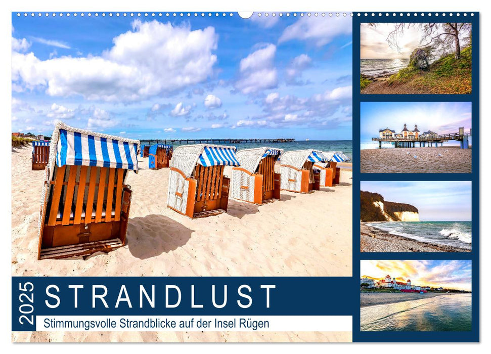 STRANDLUST Insel Rügen (CALVENDO Wandkalender 2025)