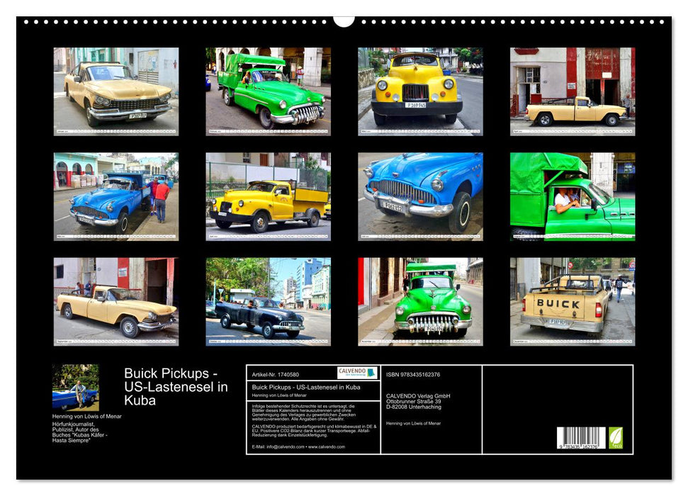 Buick Pickups - US-Lastenesel in Kuba (CALVENDO Wandkalender 2025)