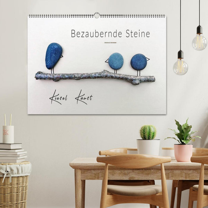 Bezaubernde Steine - Kieselkunst (CALVENDO Wandkalender 2025)