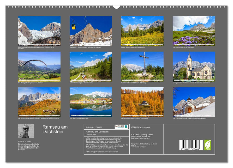 Ramsau am Dachstein (CALVENDO Premium Wandkalender 2025)