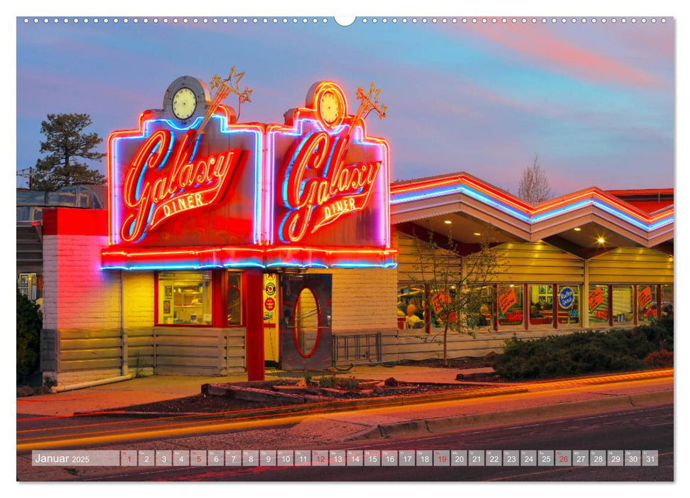 American Diner - es gibt sie noch (CALVENDO Premium Wandkalender 2025)