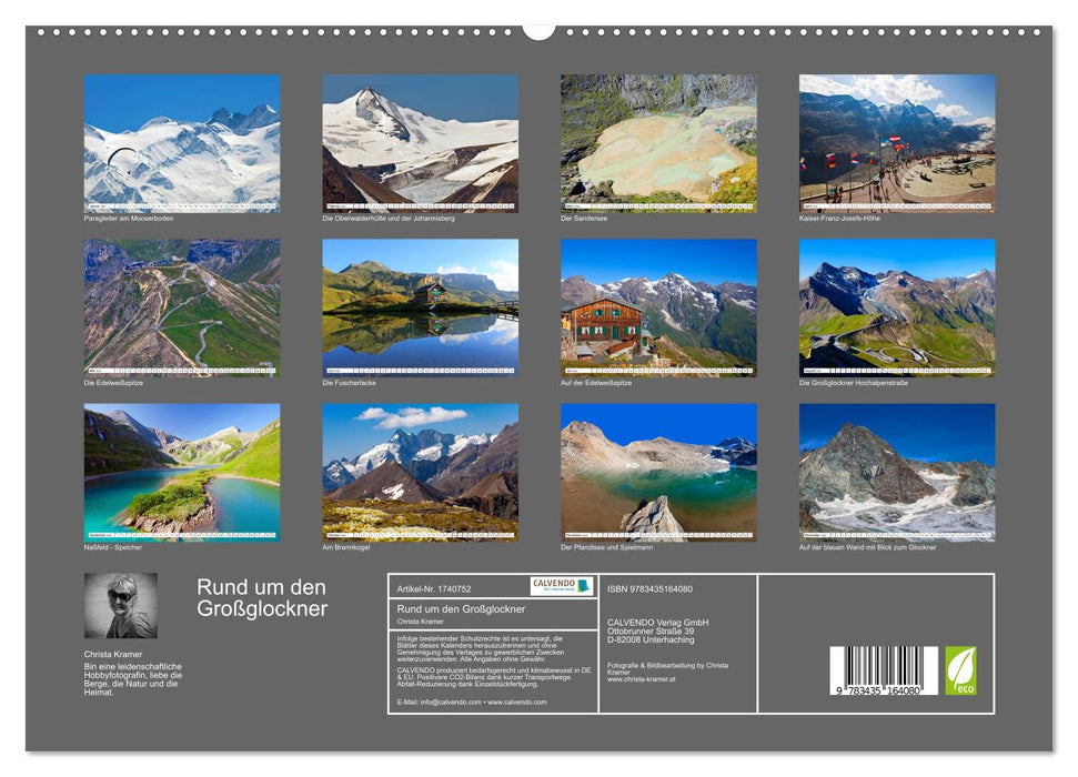 Rund um den Großglockner (CALVENDO Premium Wandkalender 2025)