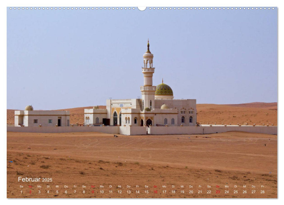 OMAN Farben und Formen der Wüste (CALVENDO Wandkalender 2025)