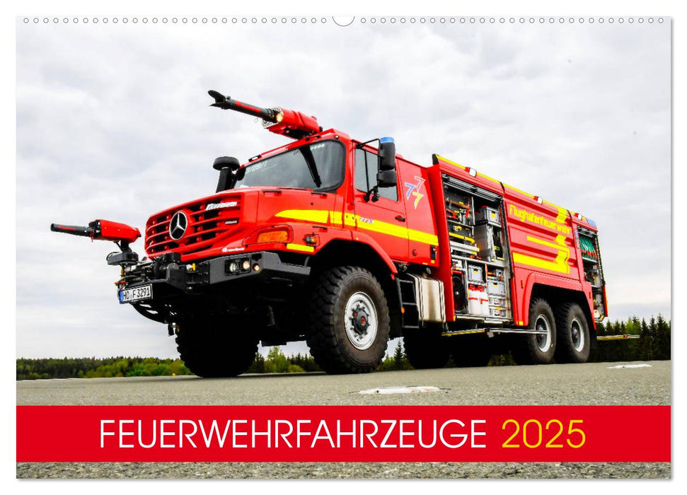 Feuerwehrfahrzeuge (CALVENDO Wandkalender 2025)