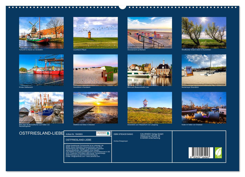 OSTFRIESLAND-LIEBE (CALVENDO Premium Wandkalender 2025)