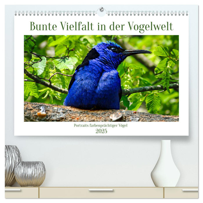 Bunte Vielfalt in der Vogelwelt (CALVENDO Premium Wandkalender 2025)