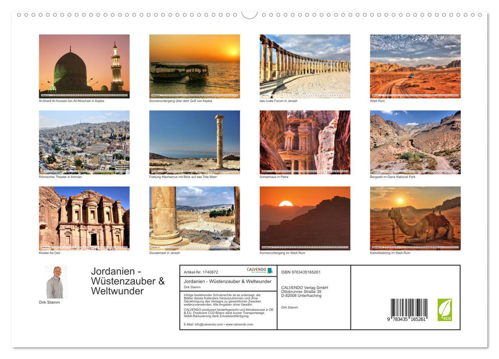 Jordanien - Wüstenzauber & Weltwunder (CALVENDO Premium Wandkalender 2025)