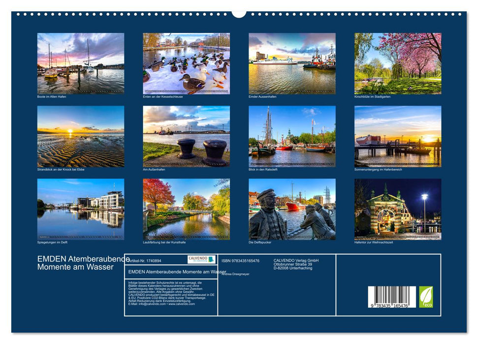 EMDEN Atemberaubende Momente am Wasser (CALVENDO Premium Wandkalender 2025)