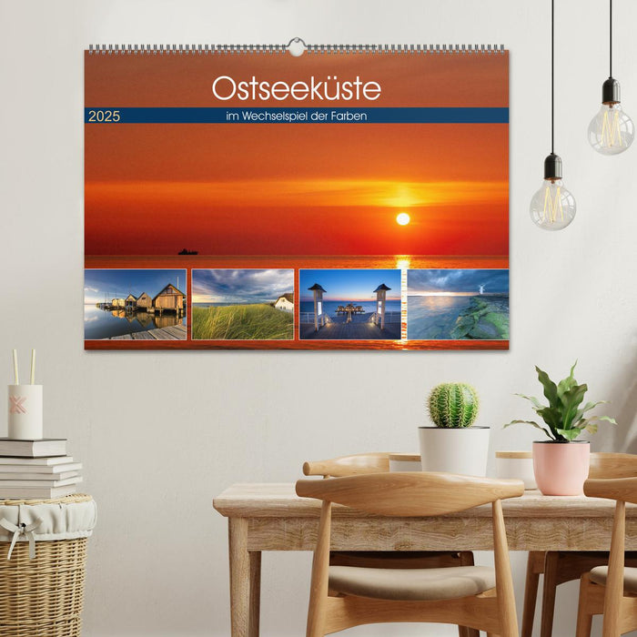 Ostseeküste - im Wechselspiel der Farben (CALVENDO Wandkalender 2025)