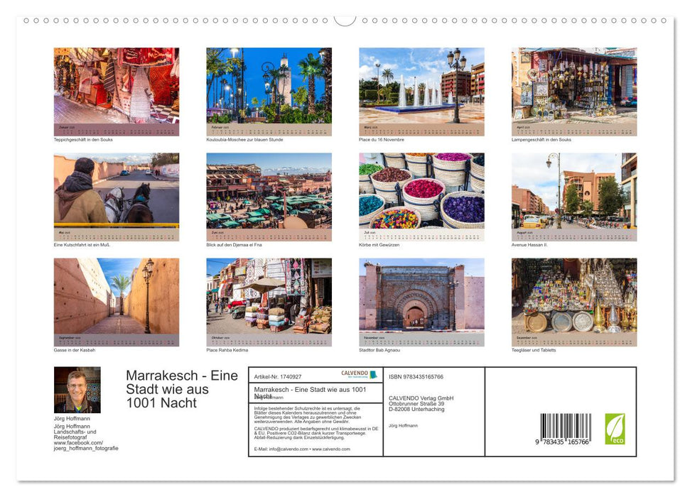 Marrakesch - Eine Stadt wie aus 1001 Nacht (CALVENDO Premium Wandkalender 2025)