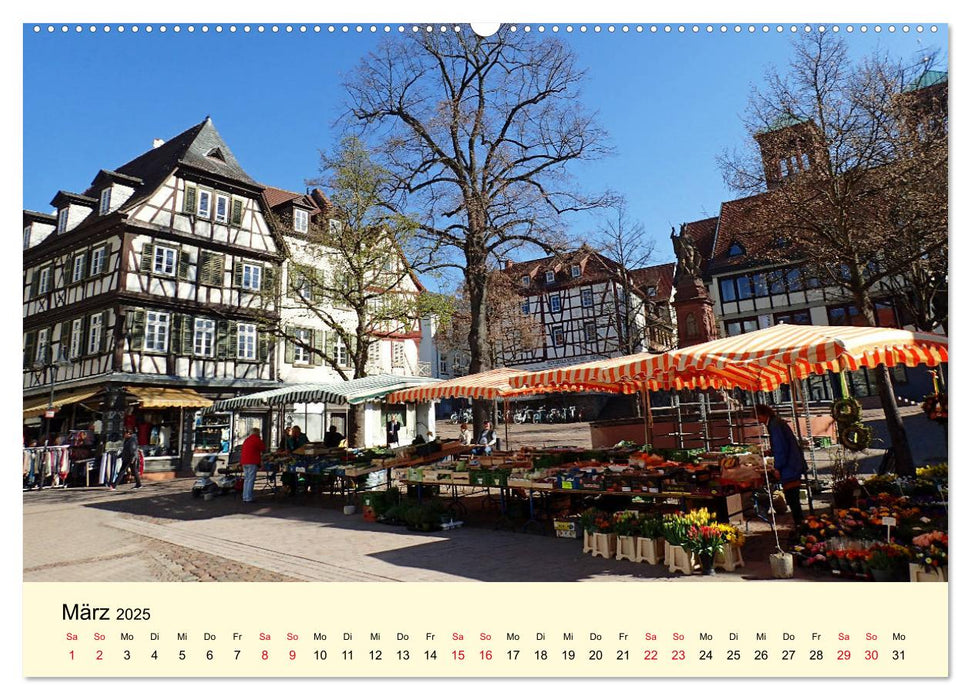 Willkommen in Bensheim an der Bergstraße (CALVENDO Premium Wandkalender 2025)