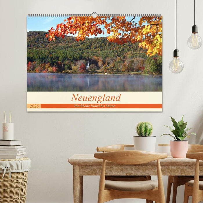 Neuengland - Von Rhode Island bis Maine (CALVENDO Wandkalender 2025)
