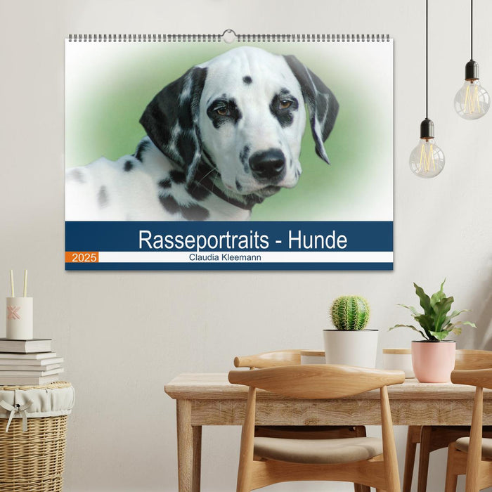 Rasseportraits - Hunde (CALVENDO Wandkalender 2025)