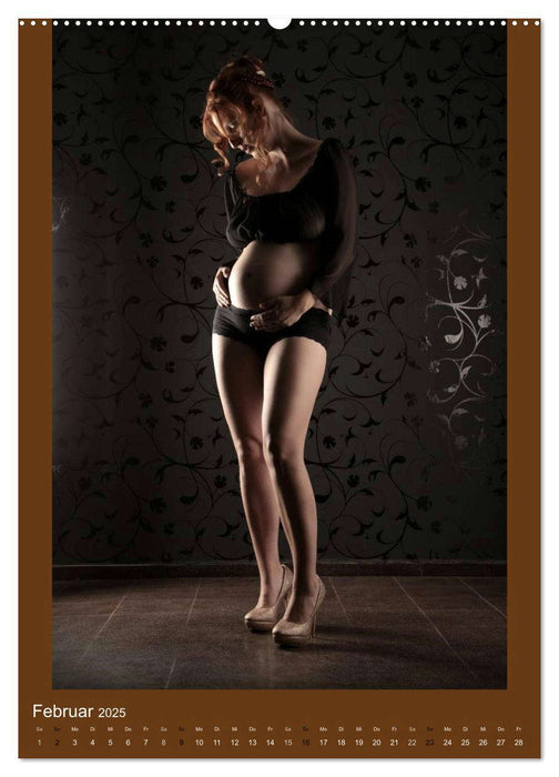 Schwangerschaft - die runde Weiblichkeit (CALVENDO Premium Wandkalender 2025)