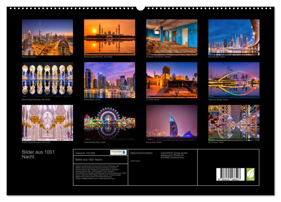 Bilder aus 1001 Nacht (CALVENDO Premium Wandkalender 2025)