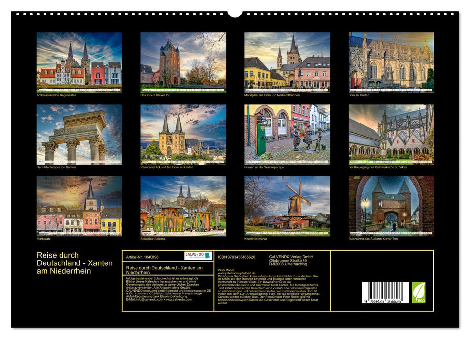 Reise durch Deutschland - Xanten am Niederrhein (CALVENDO Premium Wandkalender 2025)