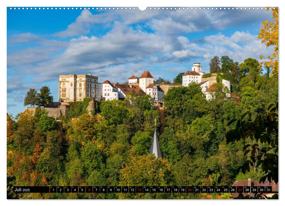 Passau - Die Dreiflüssestadt (CALVENDO Premium Wandkalender 2025)