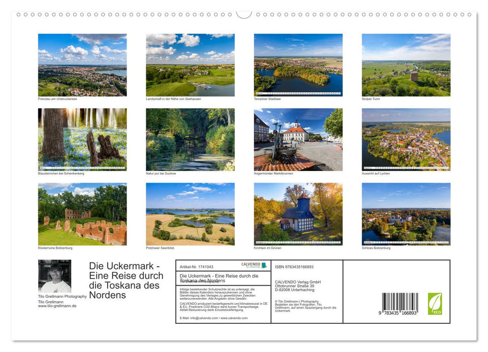 Die Uckermark - Eine Reise durch die Toskana des Nordens (CALVENDO Premium Wandkalender 2025)