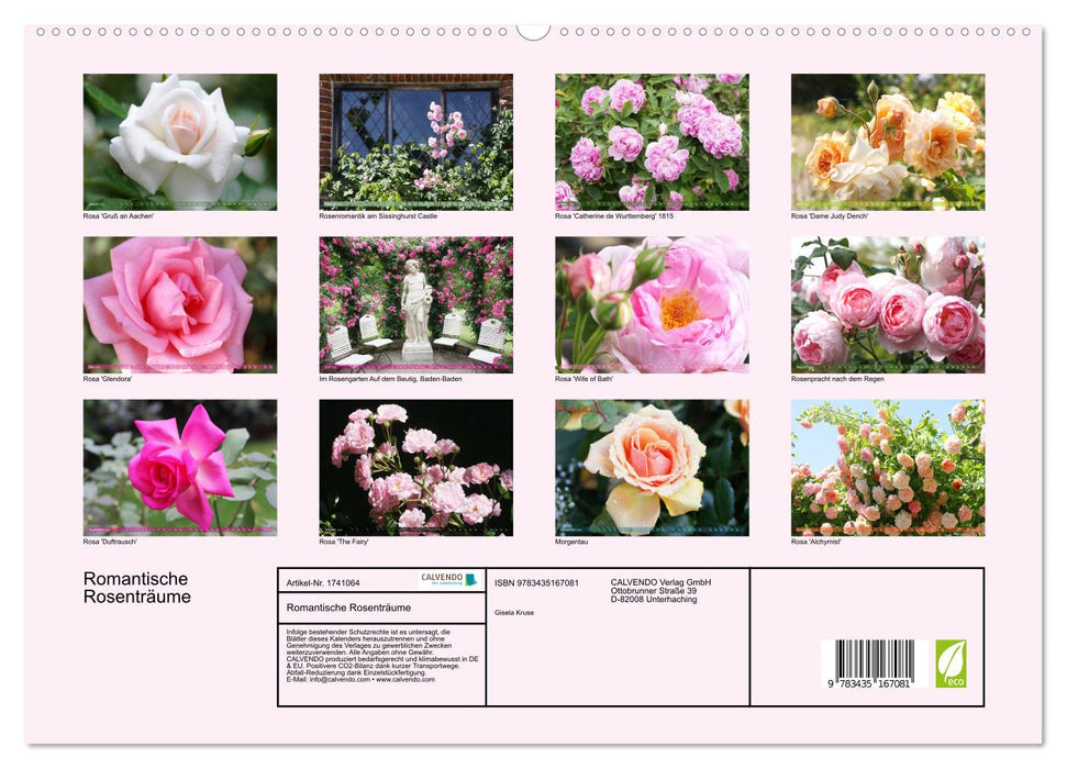 Romantische Rosenträume (CALVENDO Premium Wandkalender 2025)