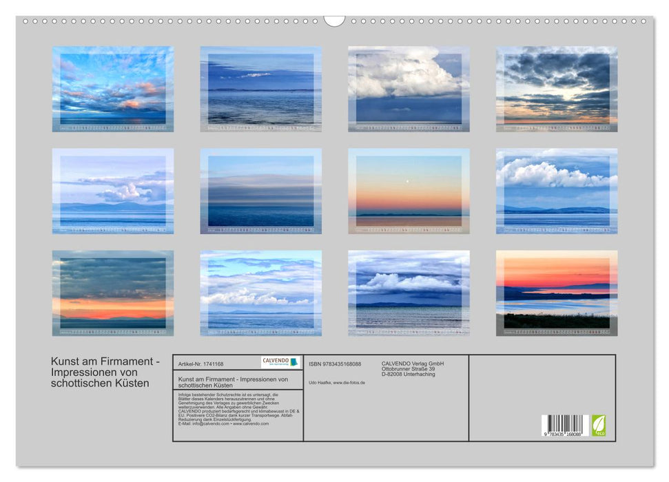 Kunst am Firmament - Impressionen von schottischen Küsten (CALVENDO Wandkalender 2025)